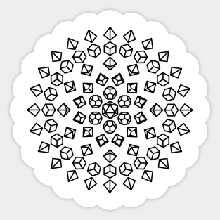 Mandala Polyhedral Dice Sticker